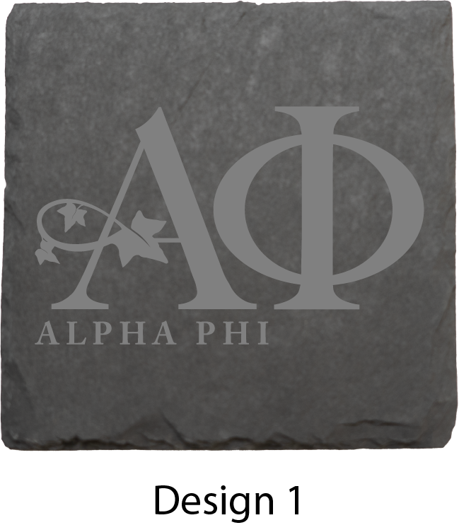 Alpha Phi Stone Coasters - 4-Pack