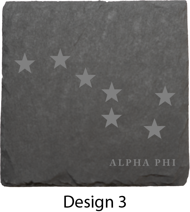 Alpha Phi Stone Coasters - 4-Pack