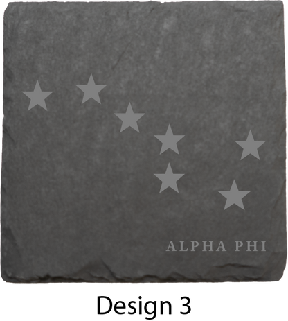 Alpha Phi Stone Coasters - 4-Pack