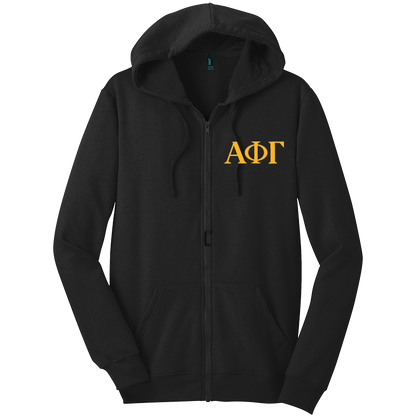 Alpha Phi Gamma Zip-Up Hooded Sweatshirts