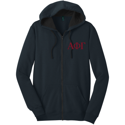 Alpha Phi Gamma Zip-Up Hooded Sweatshirts