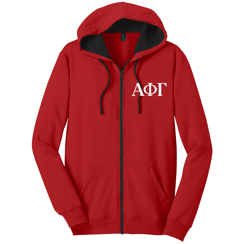 Alpha Phi Gamma Zip-Up Hooded Sweatshirts