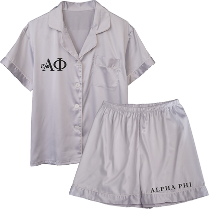 Alpha Phi Embroidered Ladies' Pajama Sets