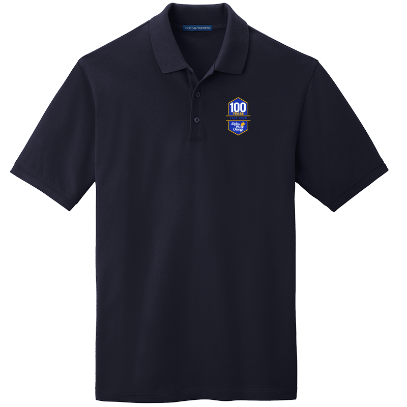 Alpha Phi Omega Centennial 100 Years Men's Embroidered Polo Shirt
