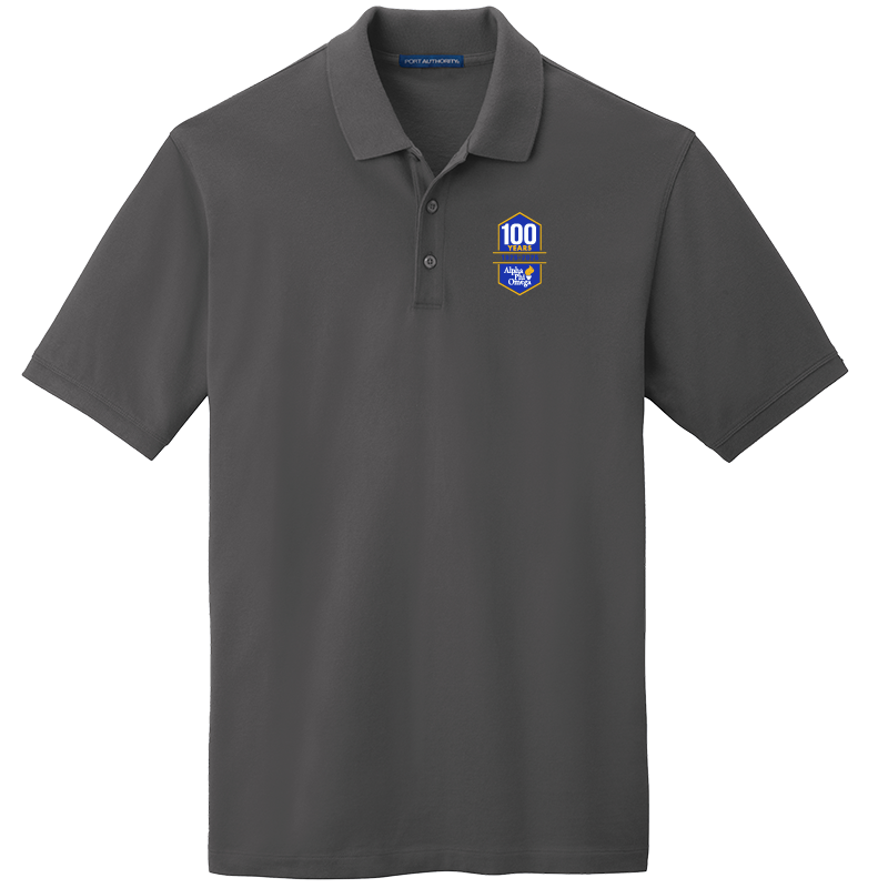 Alpha Phi Omega Centennial 100 Years Men's Embroidered Polo Shirt