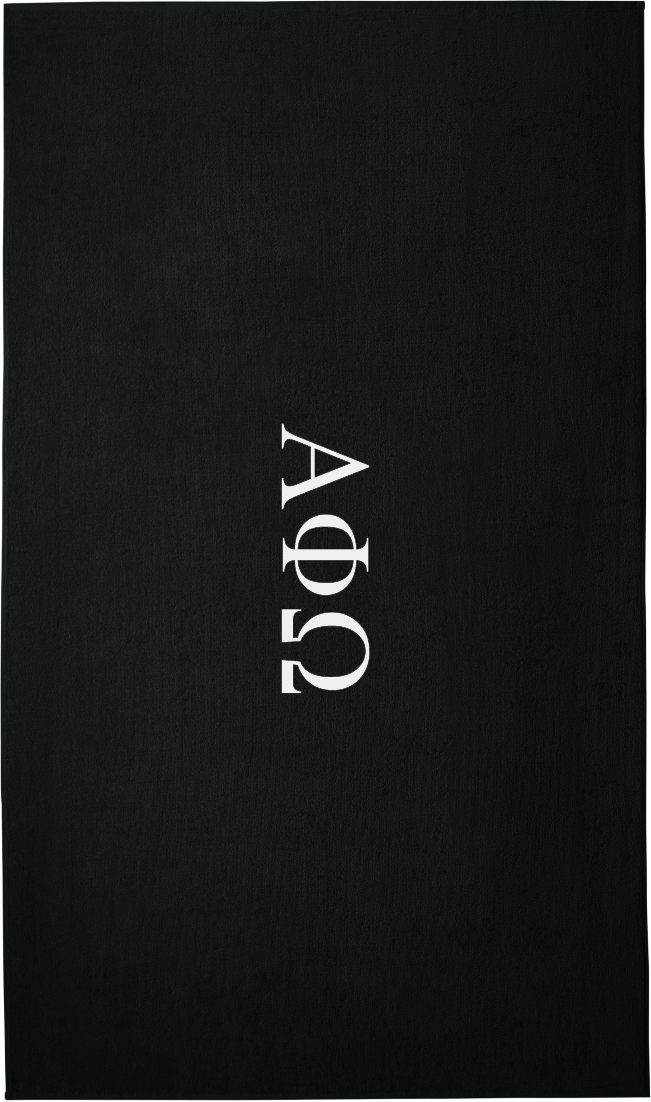 Alpha Phi Omega Lettered Beach Towels