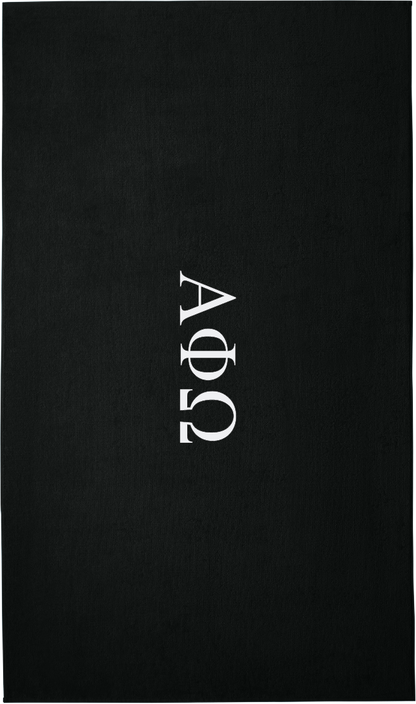 Alpha Phi Omega Lettered Beach Towels