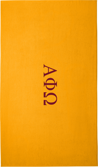 Alpha Phi Omega Lettered Beach Towels