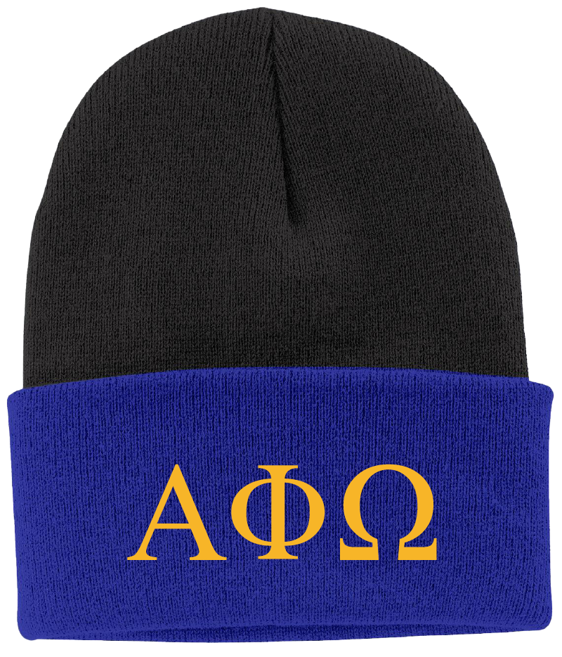 Alpha Phi Omega Lettered Beanies