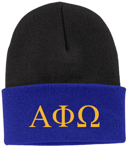 Alpha Phi Omega Lettered Beanies