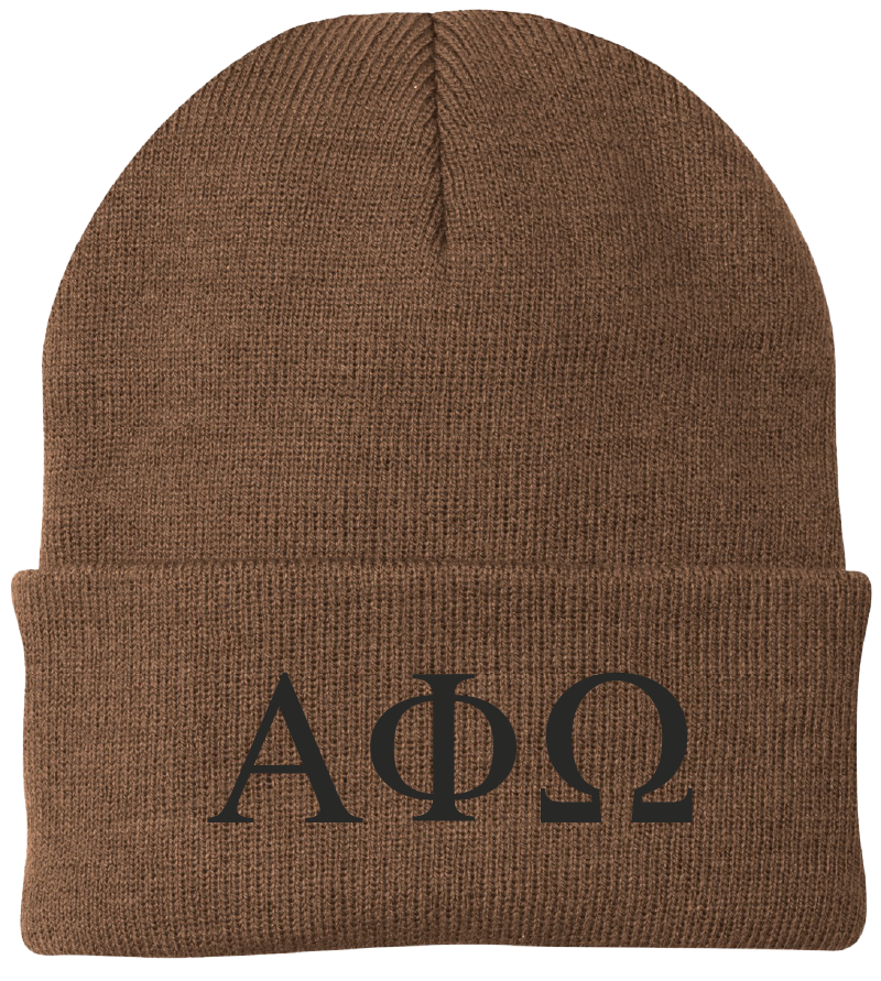 Alpha Phi Omega Lettered Beanies