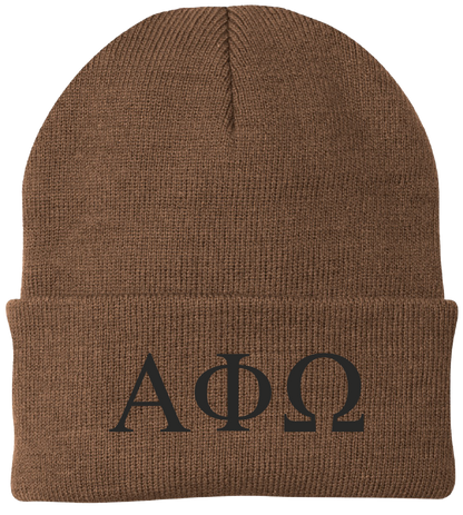 Alpha Phi Omega Lettered Beanies