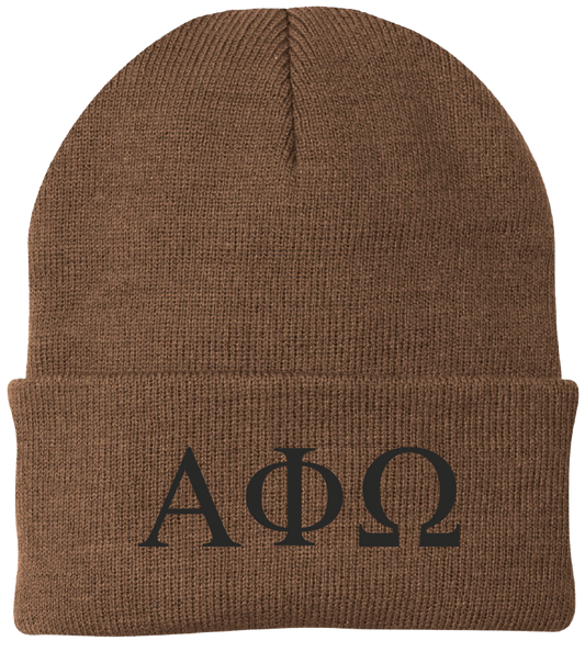 Alpha Phi Omega Lettered Beanies