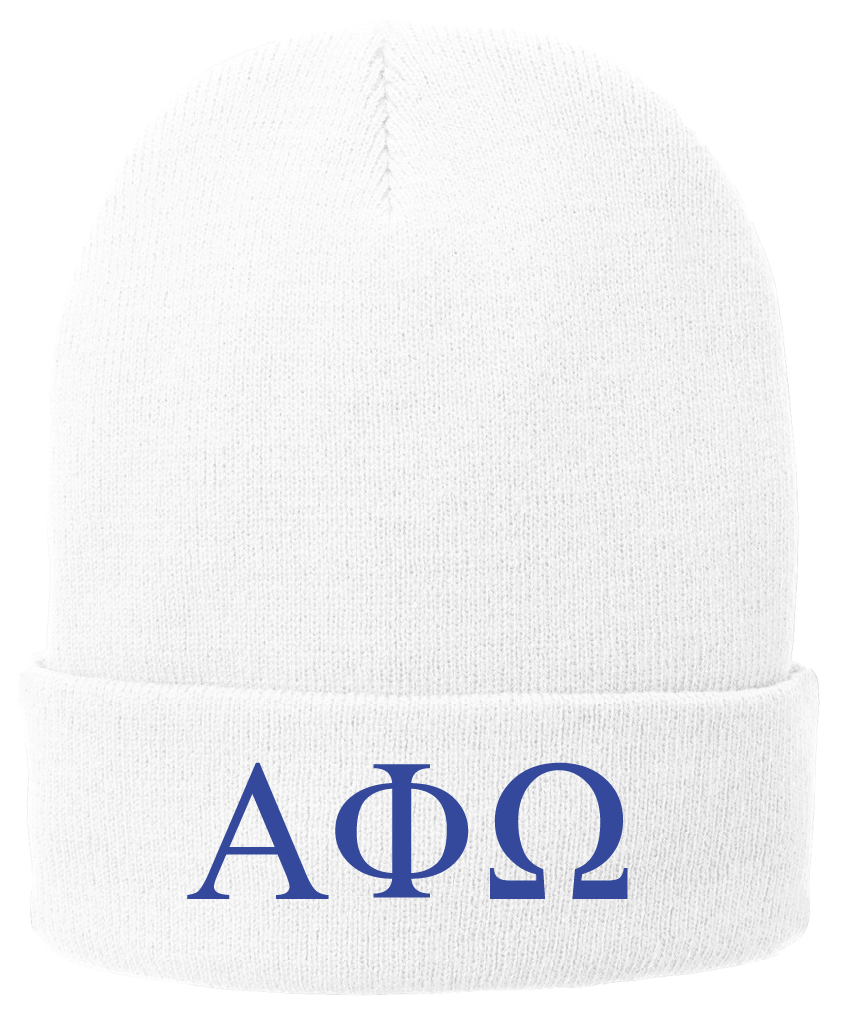 Alpha Phi Omega Lettered Beanies