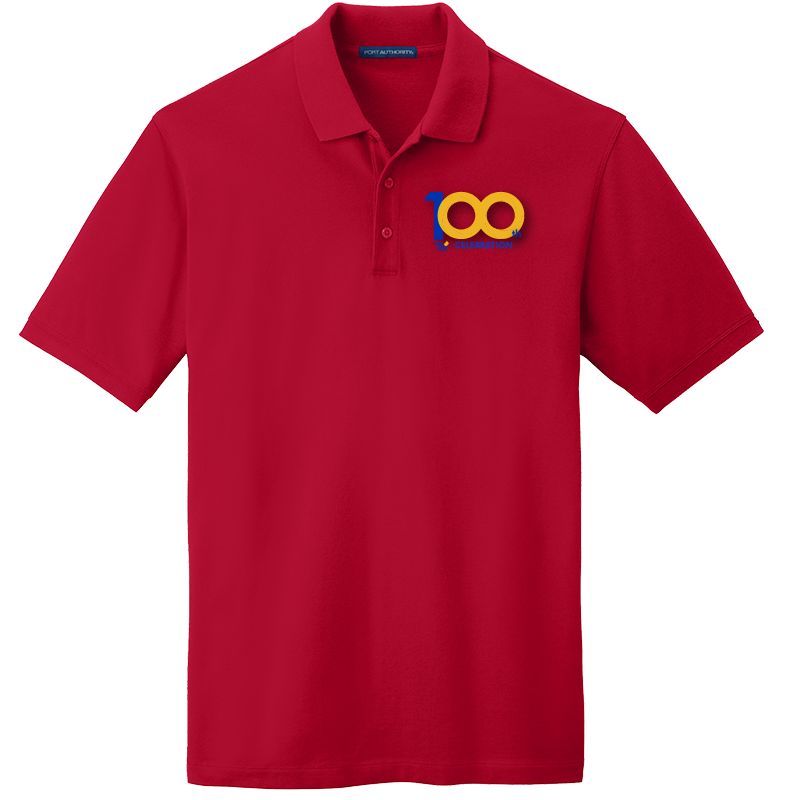 Alpha Phi Omega Centennial 100th Celebration Men's Embroidered Polo Shirt