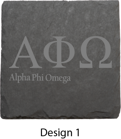 Alpha Phi Omega Stone Coasters - 4-Pack