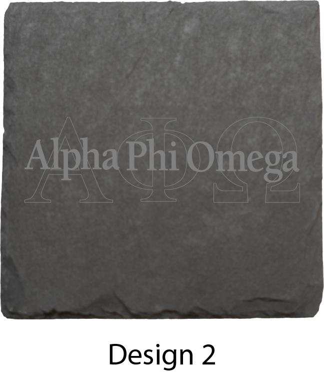 Alpha Phi Omega Stone Coasters - 4-Pack