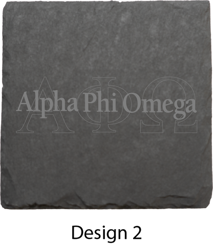 Alpha Phi Omega Stone Coasters - 4-Pack