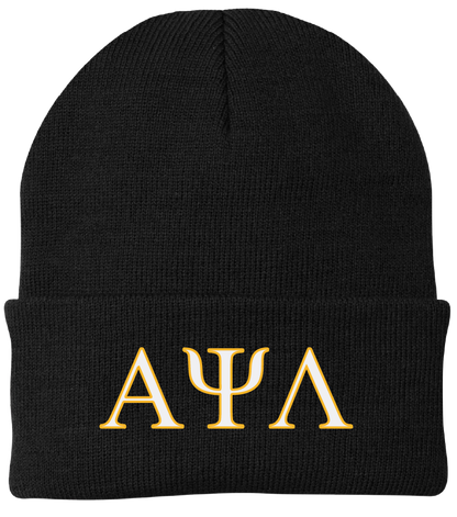 Alpha Psi Lambda Lettered Beanies