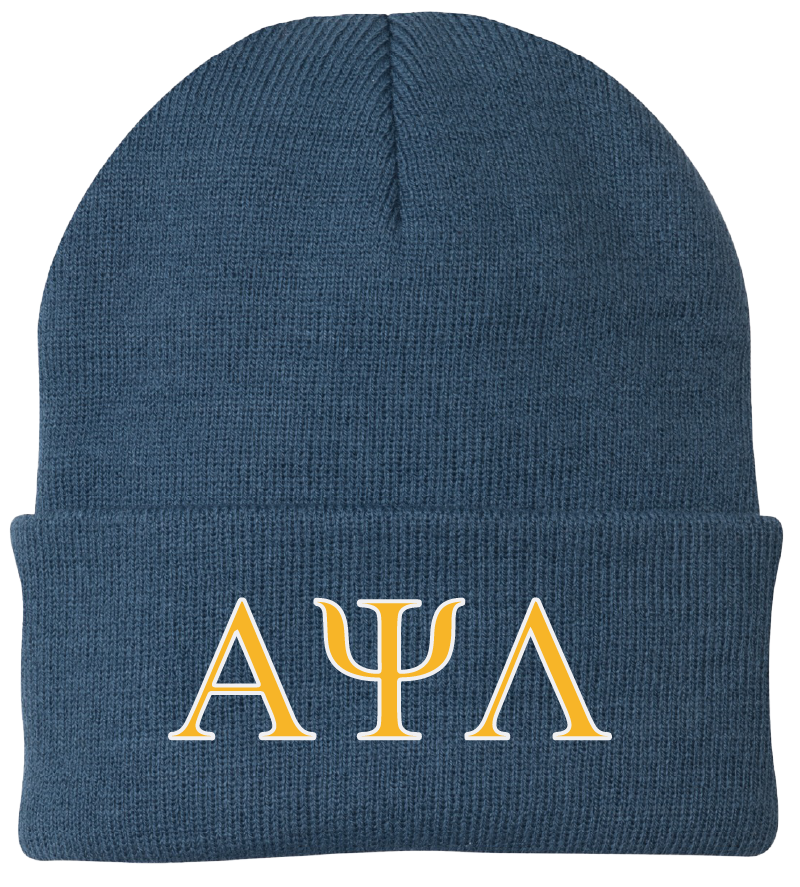 Alpha Psi Lambda Lettered Beanies