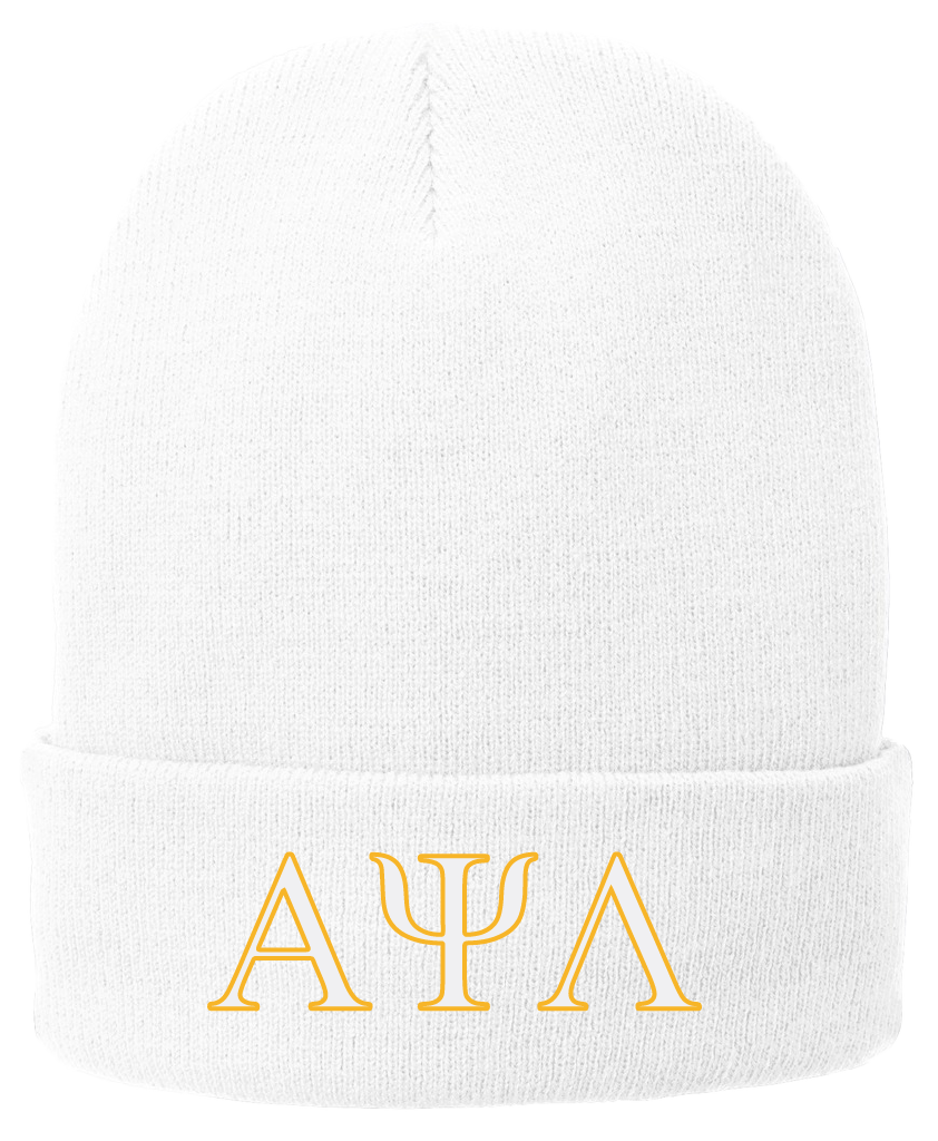 Alpha Psi Lambda Lettered Beanies