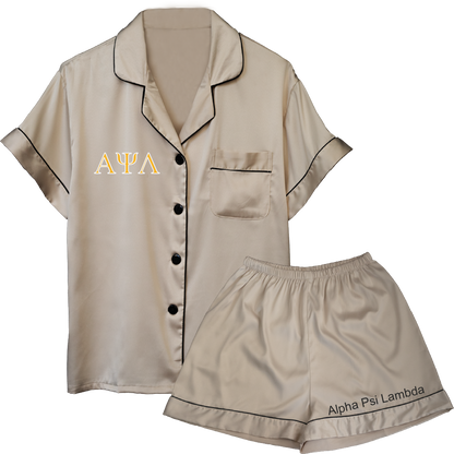 Alpha Psi Lambda Embroidered Ladies' Pajama Sets