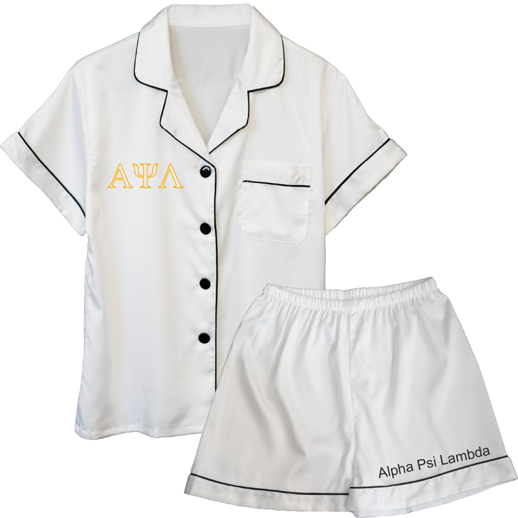 Alpha Psi Lambda Embroidered Ladies' Pajama Sets