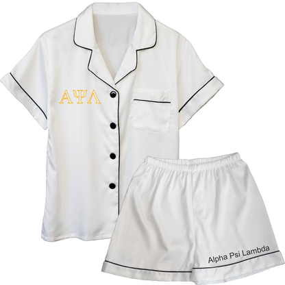 Alpha Psi Lambda Embroidered Ladies' Pajama Sets