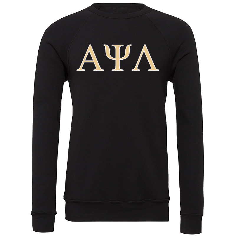 Alpha Psi Lambda Lettered Crewneck Sweatshirts