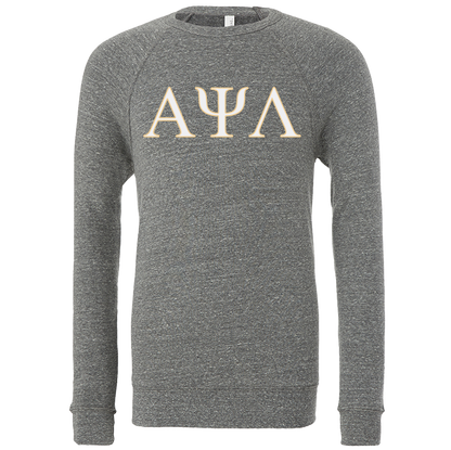 Alpha Psi Lambda Lettered Crewneck Sweatshirts