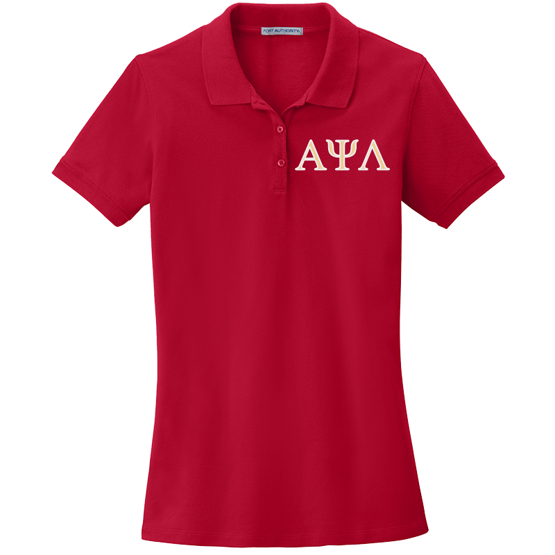 Alpha Psi Lambda Ladies' Embroidered Polo Shirt