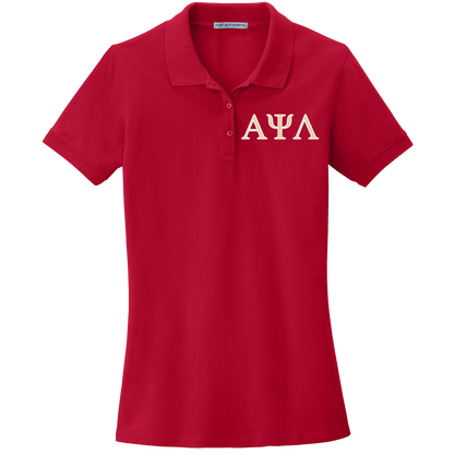 Alpha Psi Lambda Ladies' Embroidered Polo Shirt