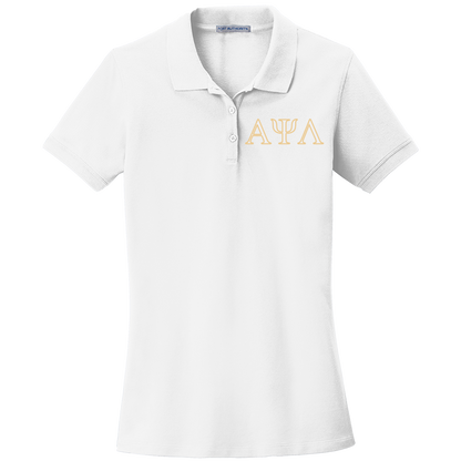 Alpha Psi Lambda Ladies' Embroidered Polo Shirt