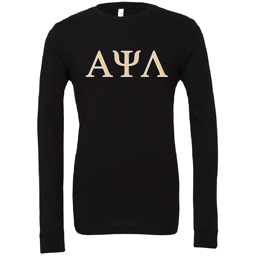 Alpha Psi Lambda Lettered Long Sleeve T-Shirts