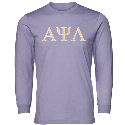 Alpha Psi Lambda Lettered Long Sleeve T-Shirts