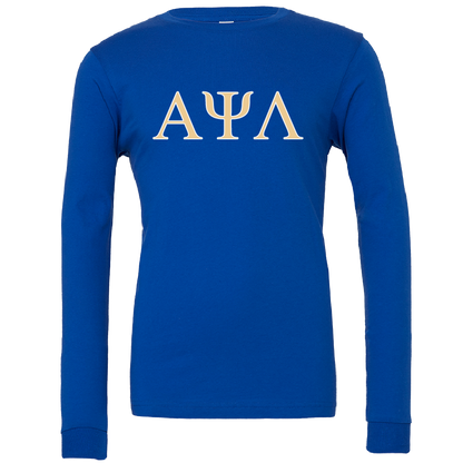 Alpha Psi Lambda Lettered Long Sleeve T-Shirts