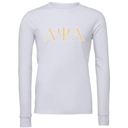 Alpha Psi Lambda Lettered Long Sleeve T-Shirts