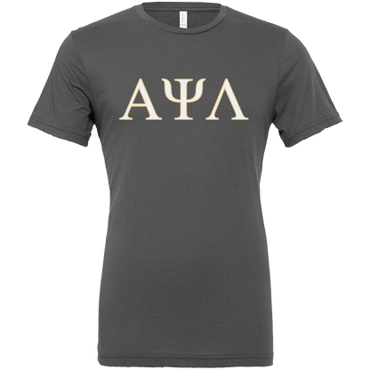 Alpha Psi Lambda Lettered Short Sleeve T-Shirts