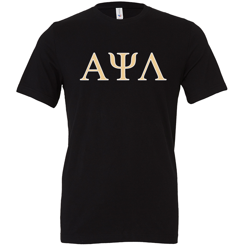 Alpha Psi Lambda Lettered Short Sleeve T-Shirts