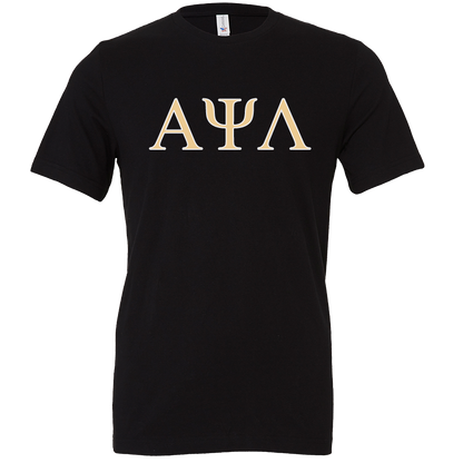 Alpha Psi Lambda Lettered Short Sleeve T-Shirts