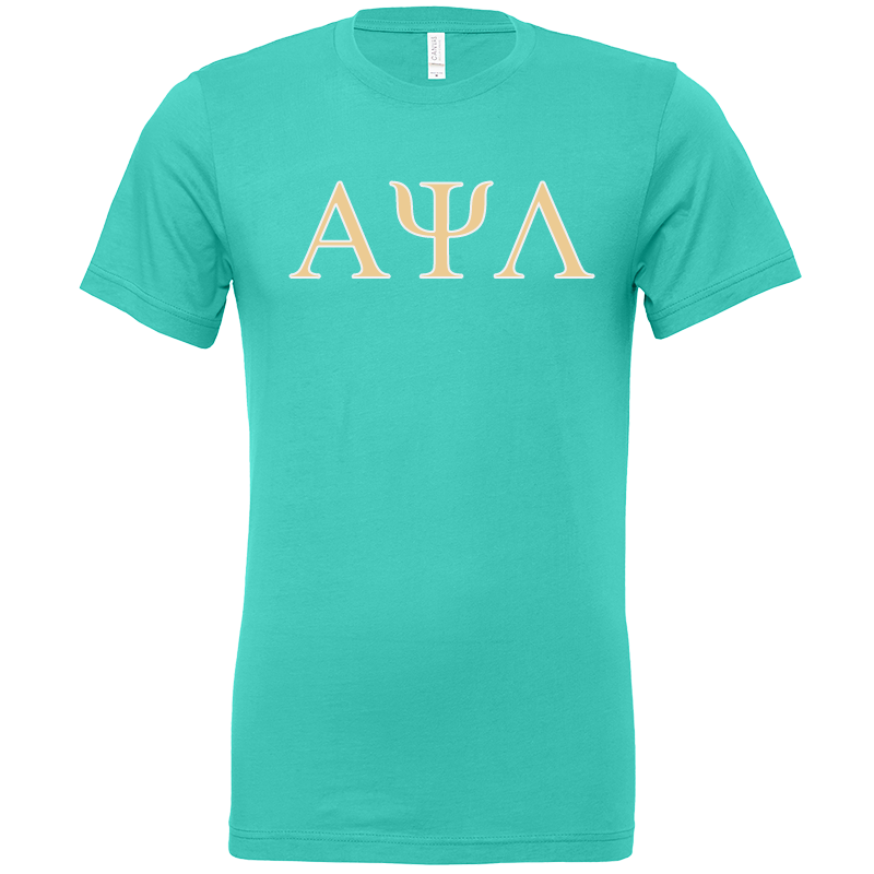 Alpha Psi Lambda Lettered Short Sleeve T-Shirts