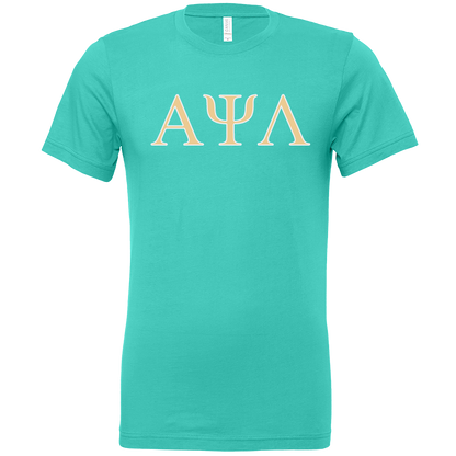 Alpha Psi Lambda Lettered Short Sleeve T-Shirts