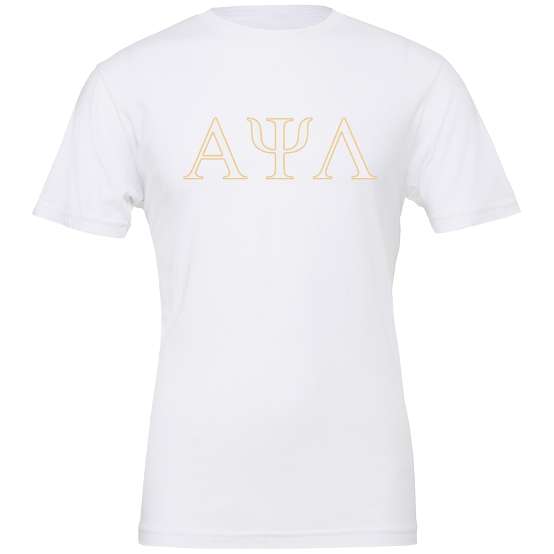 Alpha Psi Lambda Lettered Short Sleeve T-Shirts