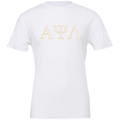 Alpha Psi Lambda Lettered Short Sleeve T-Shirts