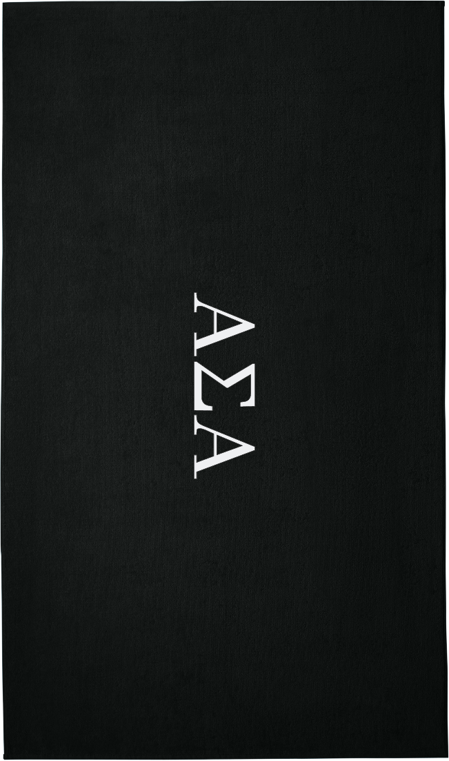 Alpha Sigma Alpha Lettered Beach Towels