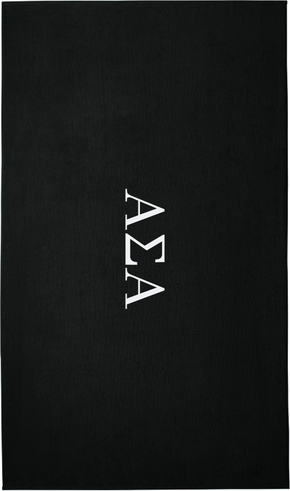 Alpha Sigma Alpha Lettered Beach Towels
