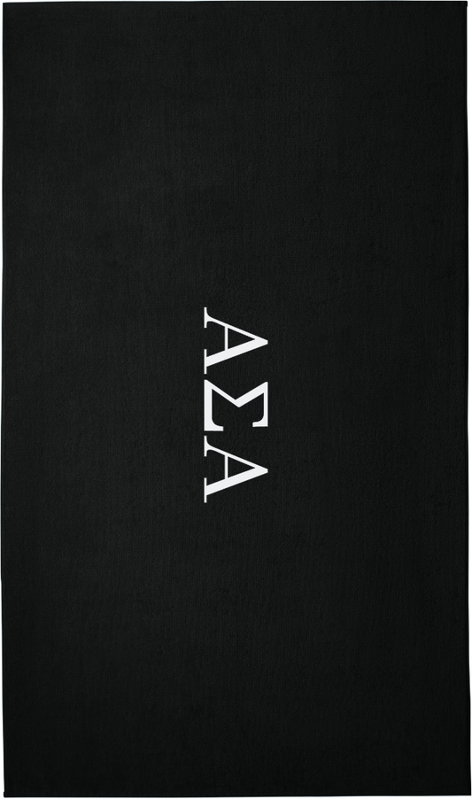 Alpha Sigma Alpha Lettered Beach Towels