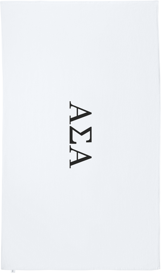 Alpha Kappa Psi Lettered Beach Towels