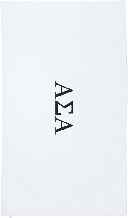 Alpha Sigma Alpha Lettered Beach Towels