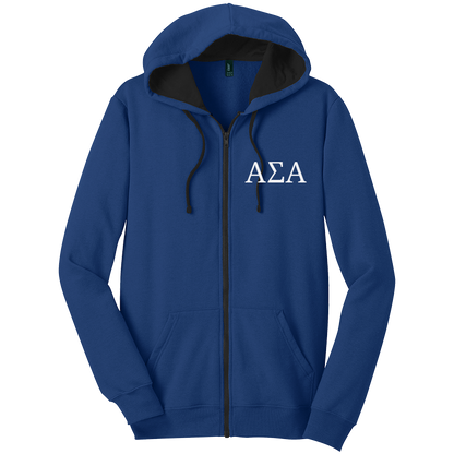 Alpha Sigma Alpha Zip-Up Hooded Sweatshirts